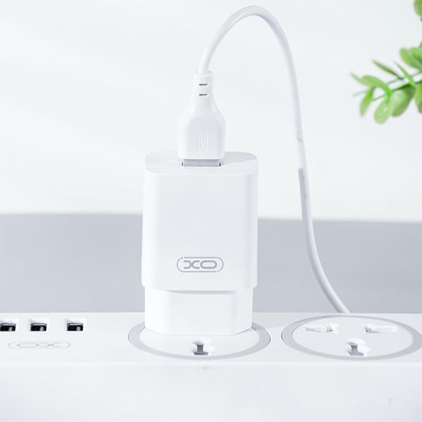 XO încărcător rețea 12W USB-A + cablu USB-A la USB-C, alb (model L99) [3]