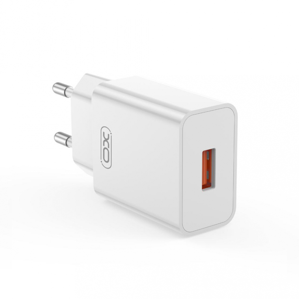 XO încărcător rețea 18W USB-A + cablu USB-A la USB-C, alb (model L127) [2]