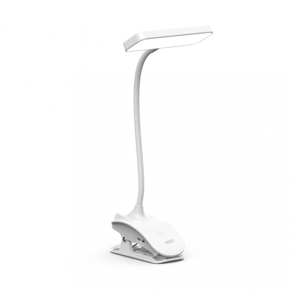XO lampă LED cu clemă, reîncărcabilă, 800mAh, alb (model OZ-06B) [2]