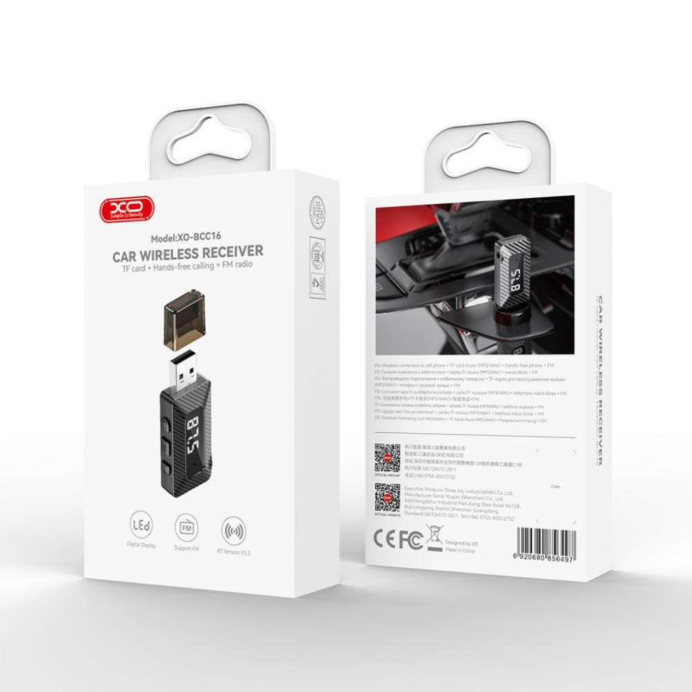 XO MP3 Wireless USB-A, negru (model BCC16) [3]