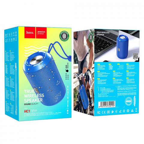 Boxă Bluetooth Hoco HC1, Portabilă, Albastră [3]
