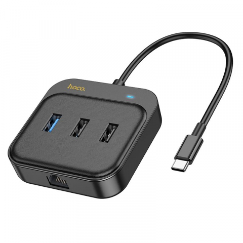 HOCO Adaptor HUB 6in1 Tip C HB37 0,2m Negru - Versatilitate și Performanță la Superlativ [6]