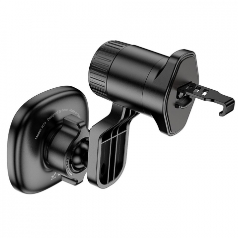 Suport Auto Magnetic Hoco H74 – Pentru Grila de Ventilație, Negru/Gri Metalic [3]