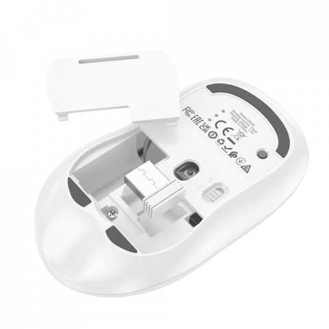 Tastaturi &Mouse-uri - Mouse Wireless Hoco GM25 – 2.4G, 1600 DPI, Space White