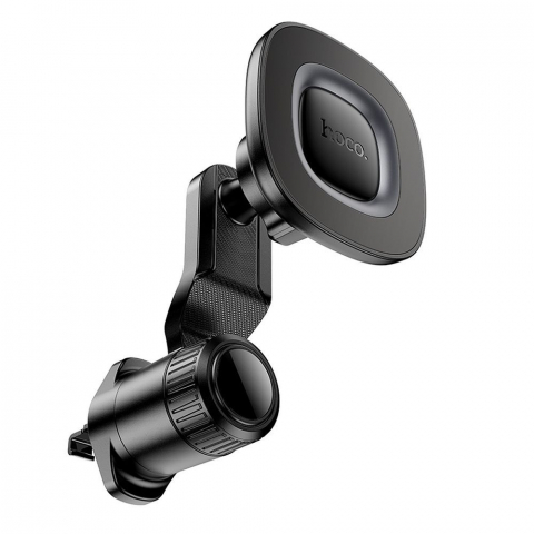 Suport Auto Magnetic Hoco H74 – Pentru Grila de Ventilație, Negru/Gri Metalic [1]