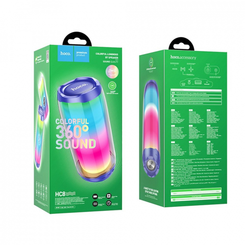 Boxă Wireless Bluetooth Hoco HC8, Albastru [2]