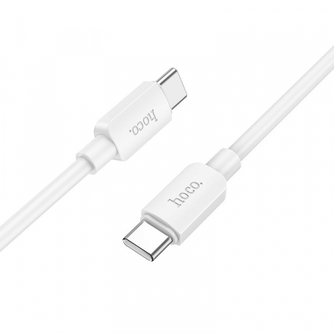 Cablu Hoco X96, USB Type-C la USB Type-C, Încărcare Rapidă PD 60W, 1m, Alb [2]