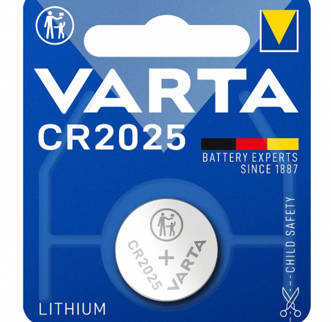 Diverse - Baterie Plată, Tip Monedă, LITHIUM – VARTA CR2025 - Energie Compactă și Fiabilă