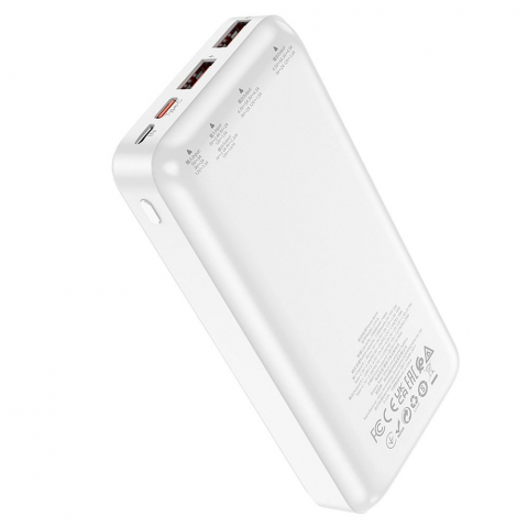 Powerbank-uri - Power Bank Hoco J101A, 20000 mAh, 22.5W, PD + QC 3.0, alb – energie rapidă și elegantă