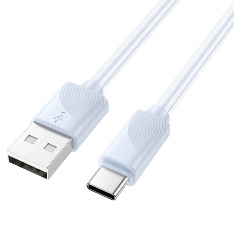 Cabluri - Hoco Cablu USB-A la Lightning X114, 2.4A, 1m, Albastru