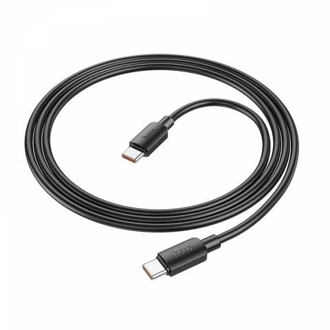 Hoco Cablu Type-C la Type-C X96, 6A, 100W, PD, 1m, Negru [1]