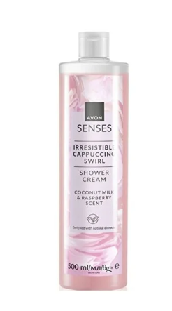 Îngrijire a Corpului - Gel de dus Irresistible Cappuccino Avon 500ml – Coconut Milk & Raspberry