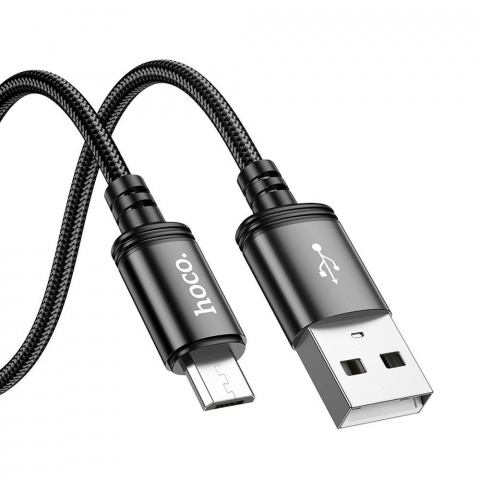 Adaptoare - Cablu USB-A la Micro-USB Hoco X89 – 2.4A, 2m, Negru