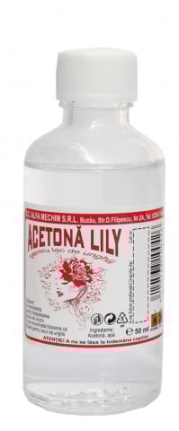 Cosmetice & Ingrijire personala - Acetona profesionala Lily 50 ml pentru indepartarea ojei