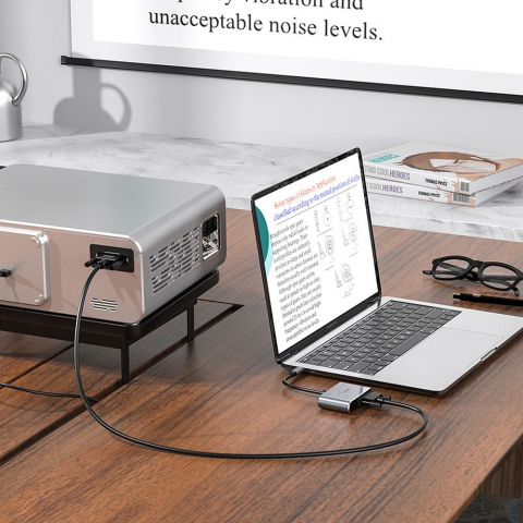 Adaptor HOCO HUB Tip C la HDTV+VGA+USB3.0+PD100W+HDMI HB30 HB30 [6]