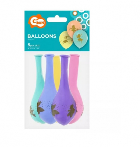 Baloane Zâna Fairy - Set 5 Bucăți, 12 Inch (30 cm) pentru Petreceri Magice [1]