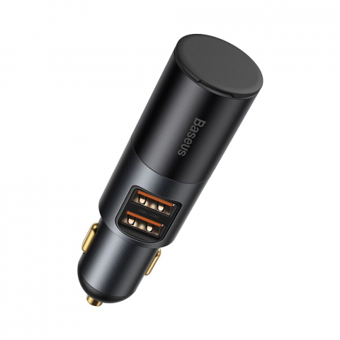 Baseus Încărcător Auto 2 x USB-A + Priză de Brichetă QC4.0 3A 120W - Negru [3]