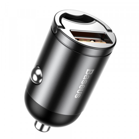 Incarcatoare - Baseus Tiny Star Mini încărcător auto 30W USB-A, gri (model VCHX-A0G)