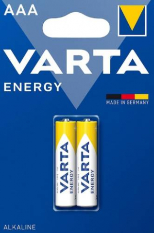 Casă - Baterie Alkalină VARTA R3 AAA Energy, Pachet 2 Buc.