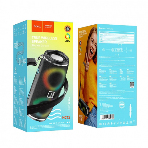 Boxă Bluetooth Hoco HC12 Sport, Portabilă, Neagră [1]
