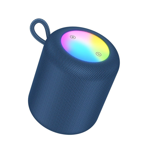 Boxe si seturi karaoke - Boxa Portabila Bluetooth HOCO HC30 Oceano, 5W, Bluetooth 5.4, TWS, LED RGB, FM, USB, TF, AUX, Albastru