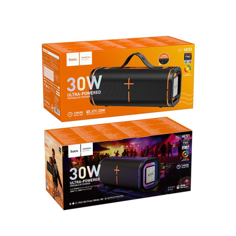 Boxa Portabila Bluetooth HOCO HC51 Soul Sports, 30W, Bluetooth 6.0, TWS, USB, TF, Negru [3]