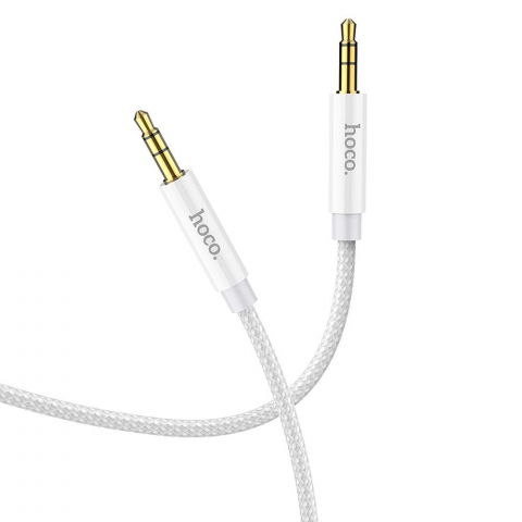 Cablu AUX Hoco Jack 3.5 mm la Jack 3.5 mm, UPA19, 1 m, Argintiu [3]