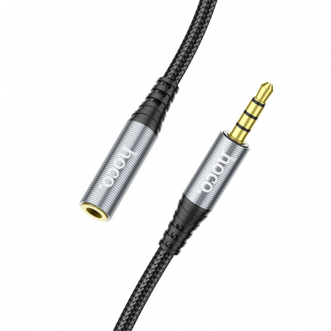 Cablu AUX Hoco Jack 3.5 mm Male la Jack 3.5 mm Female, UPA20, 2 m, Negru [3]