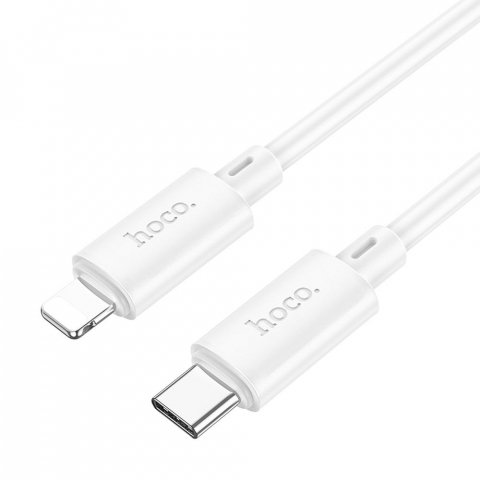 Cabluri - Cablu HOCO Tip C la Lightning PD 2,4A 20W X88 1 m alb