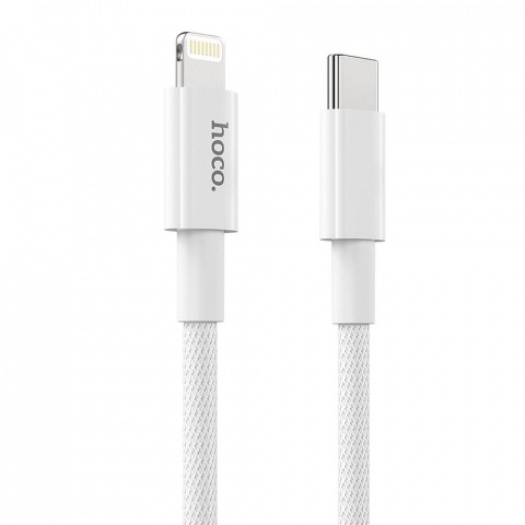Cablu HOCO Tip C la Lightning PD 3A 20W X56 1 m alb [3]