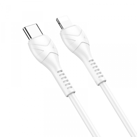 Cablu Hoco Type-C la Lightning PD 27W X37 1m Alb - Încărcare Super Rapidă pentru Dispozitivele Tale Apple [1]