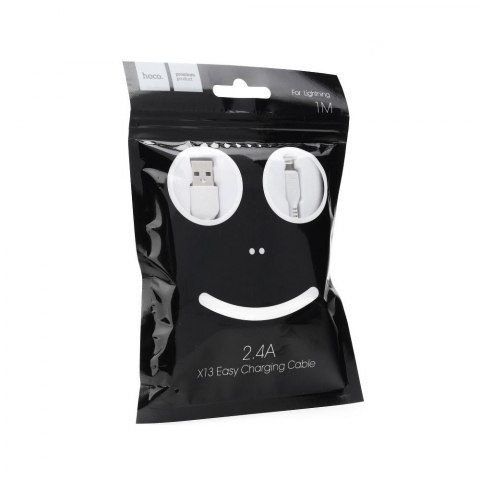 Cablu Hoco USB-A la Lightning X13 1m Alb - Conectivitate și Încărcare Rapidă pentru Dispozitivele Tale Apple [3]