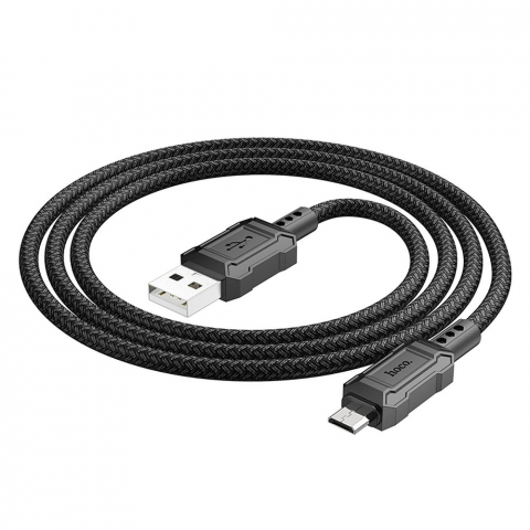 Cabluri - Cablu Hoco USB-A la Micro-USB 2.4A X94 1m Negru - Încărcare Rapidă și Conectivitate Fiabilă