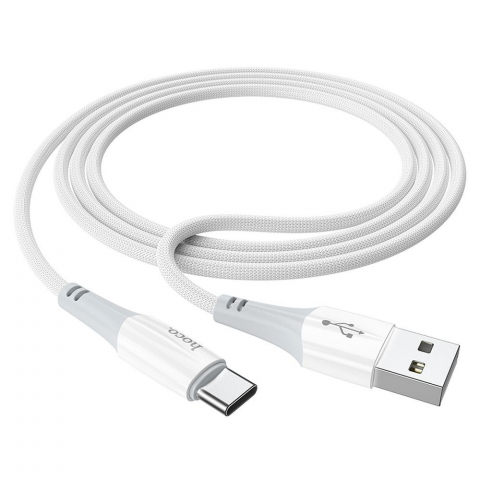 Cablu HOCO USB A la Tip C 3A X70 1 m alb [1]