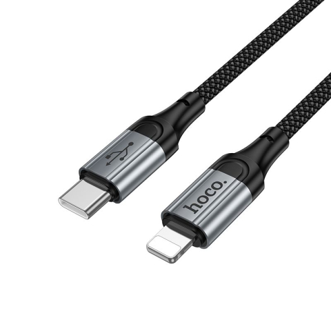 Cablu Hoco X121 USB-C la Lightning PD 2.4A 1.5m Negru – Fast Charge iPhone [5]
