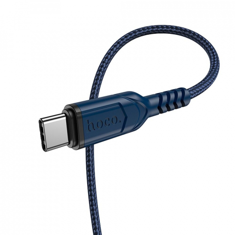 Adaptoare - Cablu HOCO X59, USB-A la Type-C, QC 3.0, 3A, 1m, Albastru