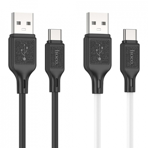 Cablu HOCO X90, USB-A la Type-C, 3A, 1m, Negru [3]