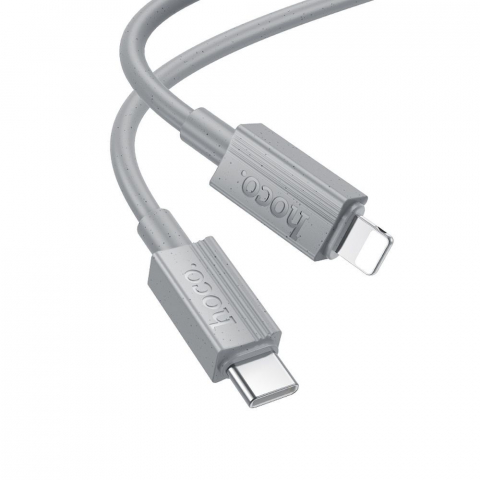 Cablu USB-C la Lightning Hoco X107 – PD 27 W, 1 m, Gri [2]