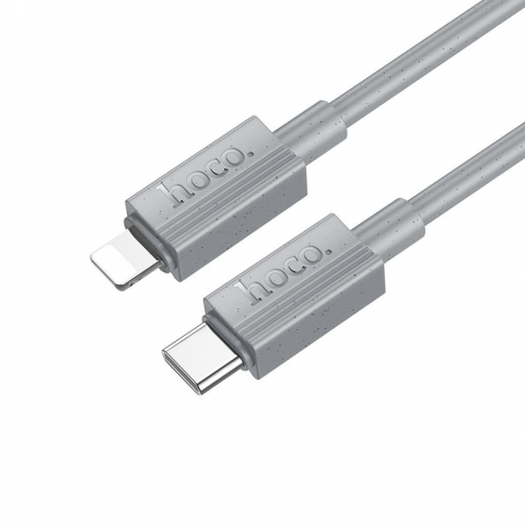 Cablu USB-C la Lightning Hoco X107 – PD 27 W, 1 m, Gri [1]