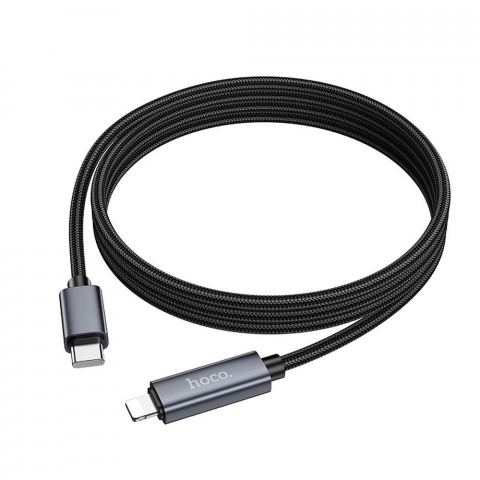 Cablu USB-C la Lightning Hoco X112 – PD 27 W, 1 m, Negru [3]