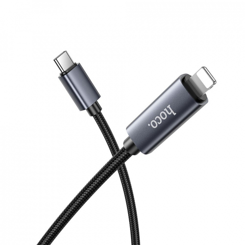 Cablu USB-C la Lightning Hoco X112 – PD 27 W, 1 m, Negru [4]