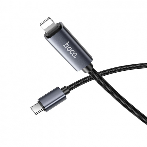 Cablu USB-C la Lightning Hoco X112 – PD 27 W, 1 m, Negru [2]