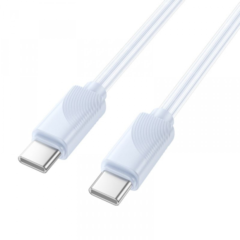 Cabluri - Cablu USB-C la USB-C Hoco X114 – 60 W, 1 m, Albastru