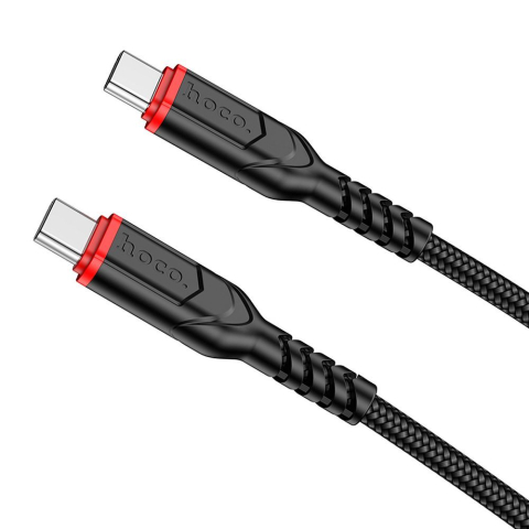 Cabluri - Cablu USB-C la USB-C HOCO X59 Victory PD QC 60W, 3A, 1m, Negru