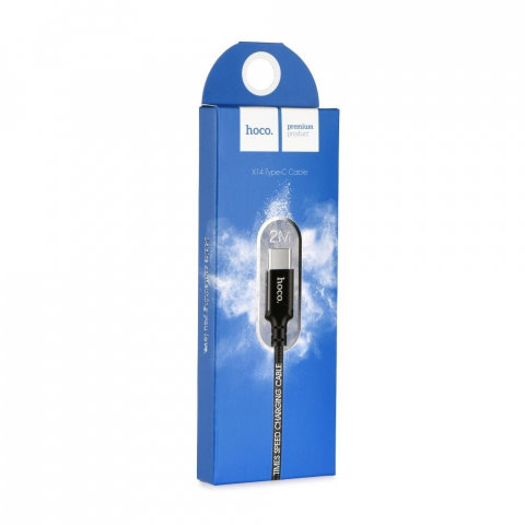 Cabluri - Cablu USB Hoco X14, USB-A la Type-C, 2m, Negru