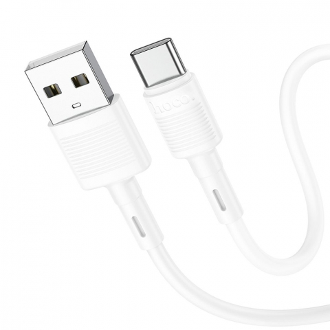 Cabluri - Cablu USB Hoco X83, USB-A la Type-C, 1m, 3A, Alb