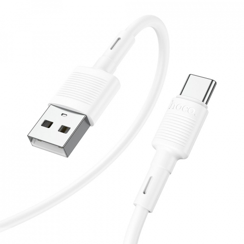 Cablu USB Hoco X83, USB-A la Type-C, 1m, 3A, Alb [3]