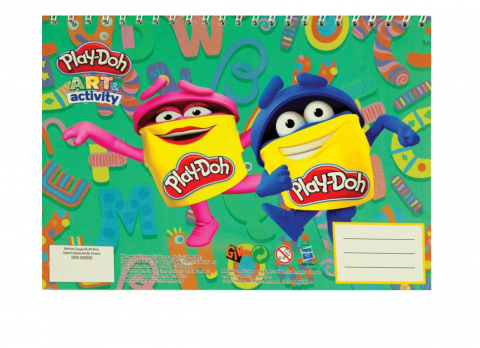 Rechizite - Caiet Spiralat A4 Play-Doh – 40 File pentru Desen și Creativitate