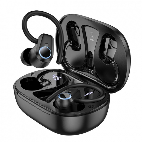 Accesorii GSM & IT - Căști Bluetooth Hoco Pure Joy In-Ear TWS EQ8, Negru