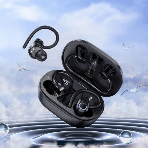 Căști Bluetooth Hoco Pure Joy In-Ear TWS EQ8, Negru [1]